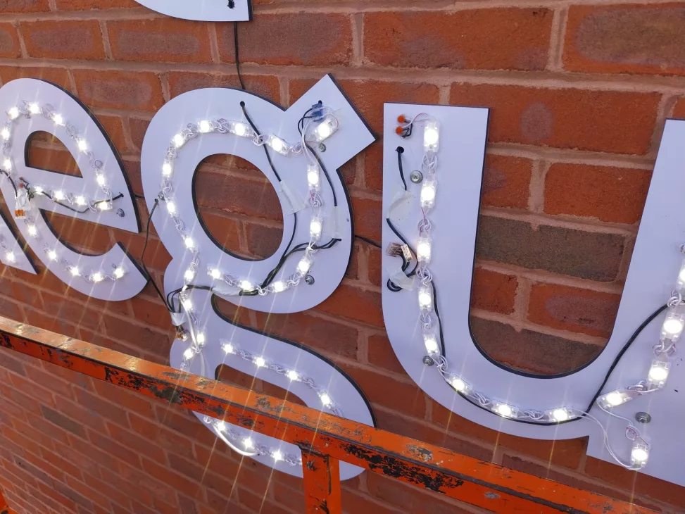 Regus Exeter - Signage Backlighting
